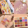 Hochpigmentierte Glitzer -Make -up -Lidschattenpalette